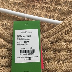 Lilly Putlizer  Paley sweater dress new with tags.